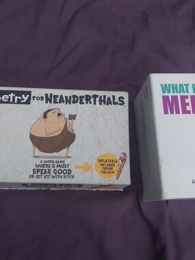 Meme Poetry for Neanderthals Box - White, Yellow, Brown